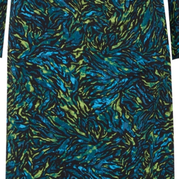 b.young | Black Green Wrap  Maxi Dress - Picture 14 of 15